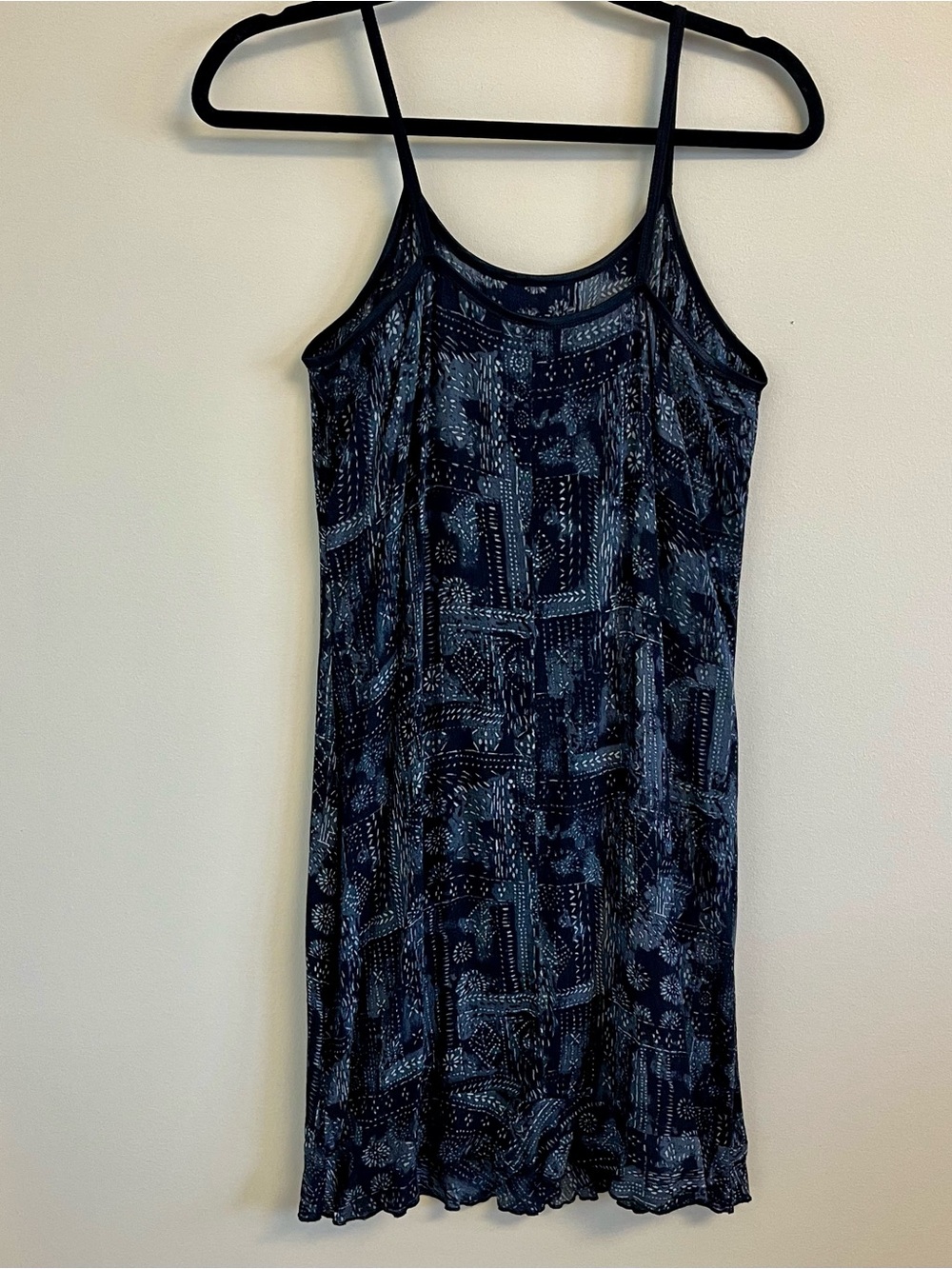 Vintage Womens Dress Medium Whimsigoth Black White Grey Print Boho Xhiliration